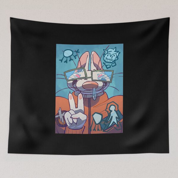 Item preview, Cybernetic Bunny Character with Glasses designed and sold by Catsi-Nook-Art.