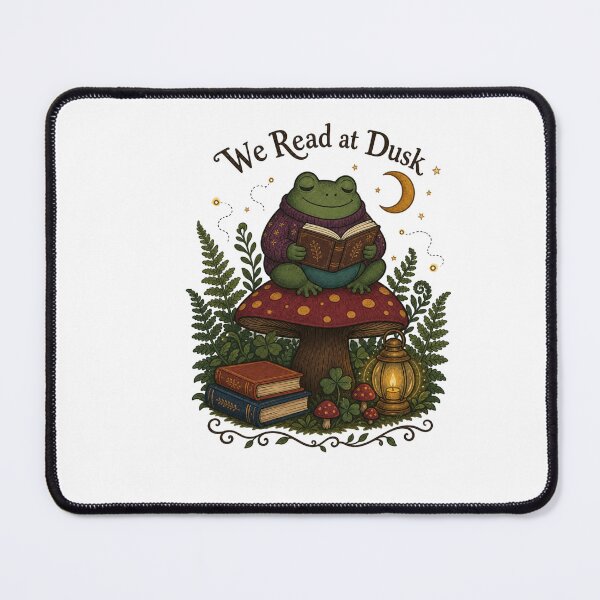 Item preview, Cottagecore Frog Reading Shirt, Frog On Mushroom With Book designed and sold by MOSIDRIP™.