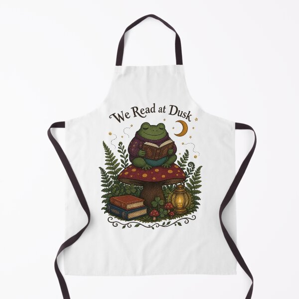 Item preview, Cottagecore Frog Reading Shirt, Frog On Mushroom With Book designed and sold by MOSIDRIP™.