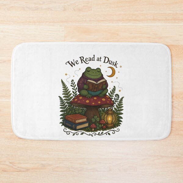 Item preview, Cottagecore Frog Reading Shirt, Frog On Mushroom With Book designed and sold by MOSIDRIP™.