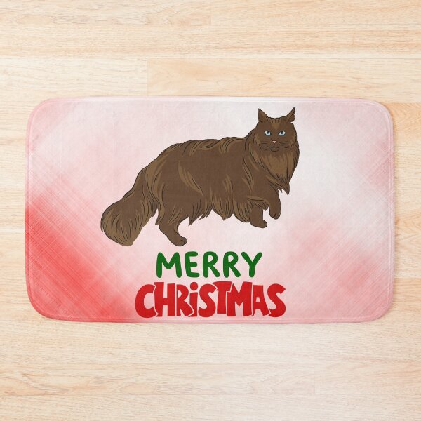 Item preview, Cute Maine Coon Cat Merry Christmas Holiday Art designed and sold by stormk10.