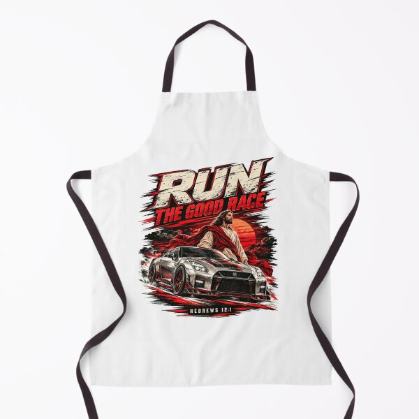 Item preview, Run The Good Race Hebrews 12:1 Christian Car Racing, Faith Bible Verse Racing Gift designed and sold by Rimadesign01.