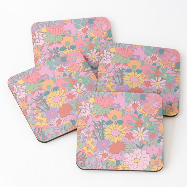 Item preview, 60's Groovy Garden in Faded Pastel designed and sold by YesterdayColl.