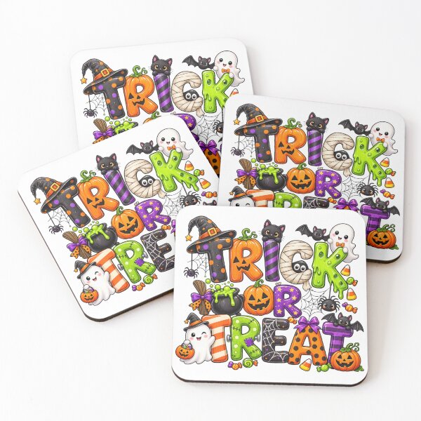 Item preview, Cute Trick or Treat Colorful Halloween  designed and sold by Travelslightly.
