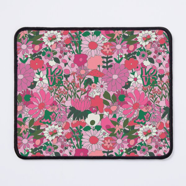 Item preview, 60's Groovy Garden in Pink + Green designed and sold by YesterdayColl.