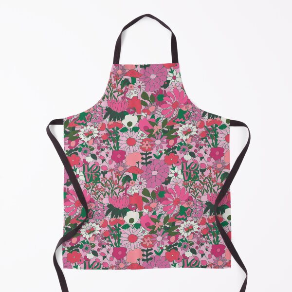 Item preview, 60's Groovy Garden in Pink + Green designed and sold by YesterdayColl.