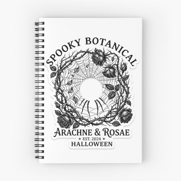 Item preview, Spooky Botanical Spiderweb Sticker | Gothic Rose Halloween Decal designed and sold by mryan78.