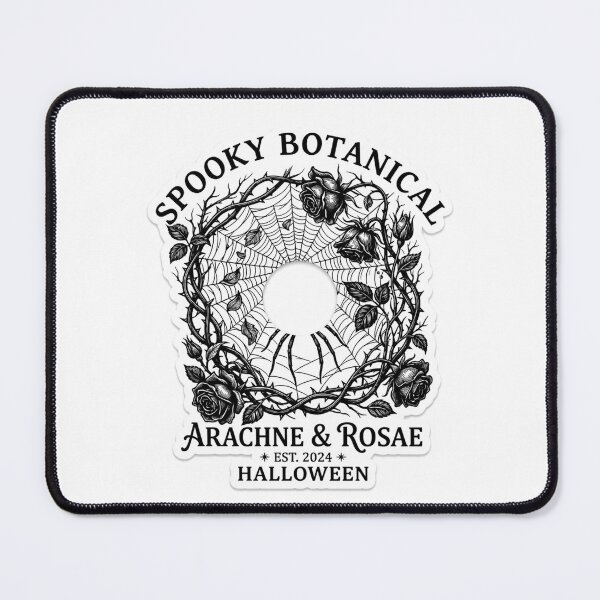 Item preview, Spooky Botanical Spiderweb Sticker | Gothic Rose Halloween Decal designed and sold by mryan78.
