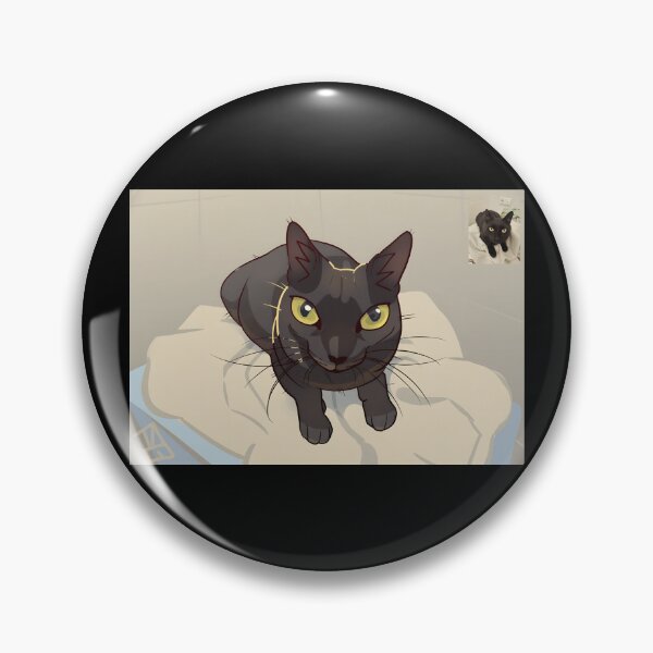 Item preview, Playful Black Cat Illustration designed and sold by Catsi-Nook-Art.