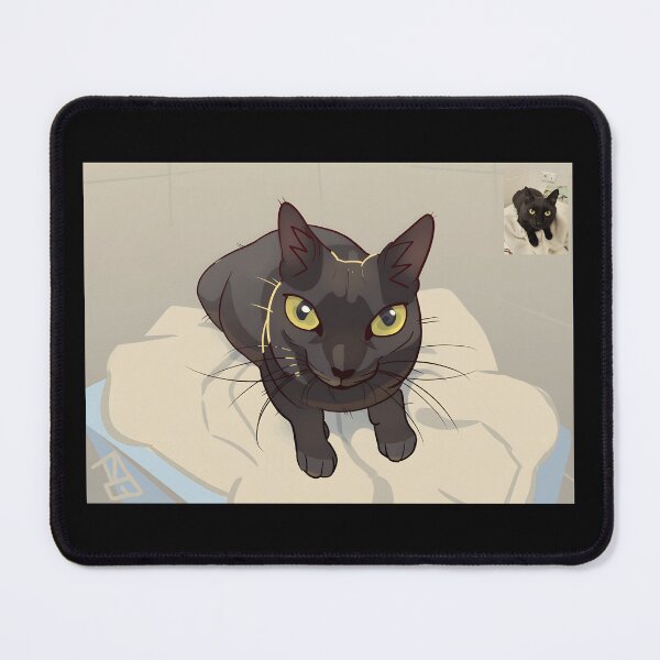 Item preview, Playful Black Cat Illustration designed and sold by Catsi-Nook-Art.