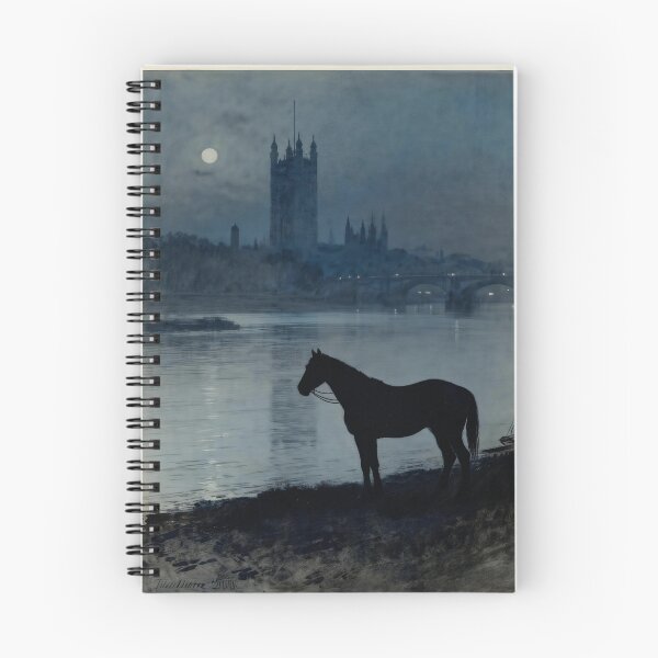Item preview, Black Horse by River Moonlit Cathedral designed and sold by KAMOCHI Art.