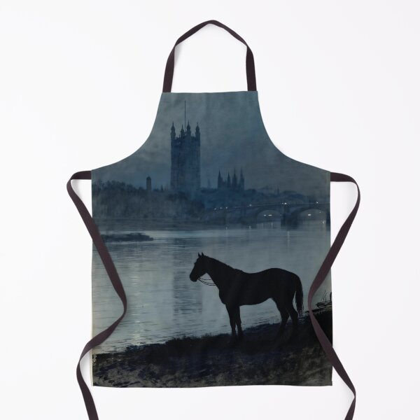 Item preview, Black Horse by River Moonlit Cathedral designed and sold by KAMOCHI Art.