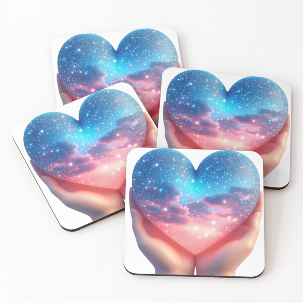 Item preview, Dreamy Galaxy Heart in Gentle Hands designed and sold by TheRealmArt.