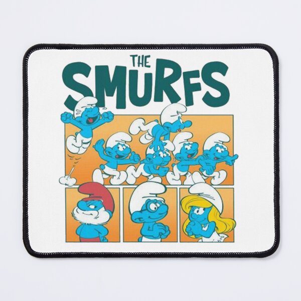 Item preview, The Smurfs Retro Comic Panels Design designed and sold by circliqueart.