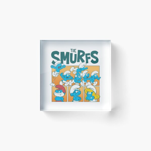 Item preview, The Smurfs Retro Comic Panels Design  designed and sold by circliqueart.