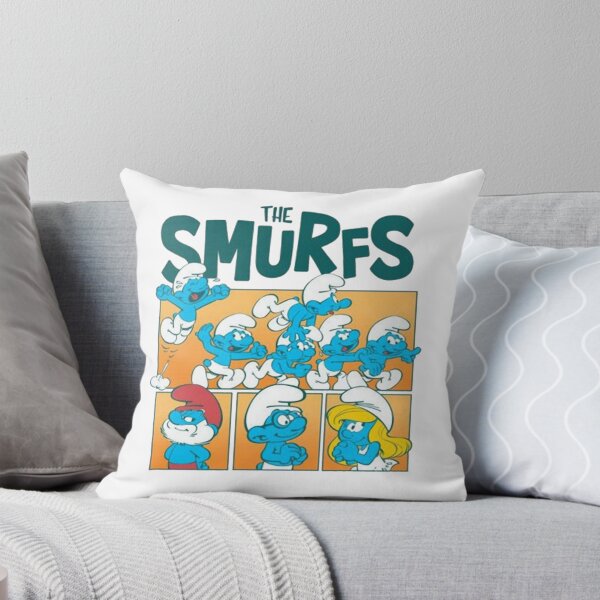 Item preview, The Smurfs Retro Comic Panels Design  designed and sold by circliqueart.