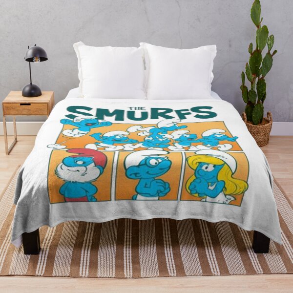 Item preview, The Smurfs Retro Comic Panels Design  designed and sold by circliqueart.