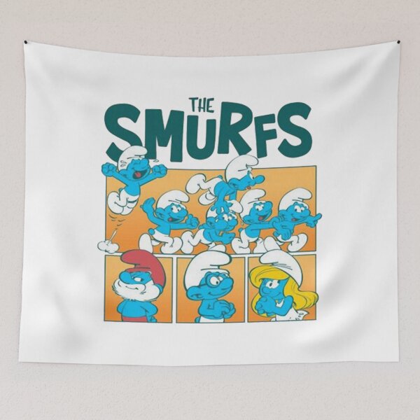 Item preview, The Smurfs Retro Comic Panels Design  designed and sold by circliqueart.