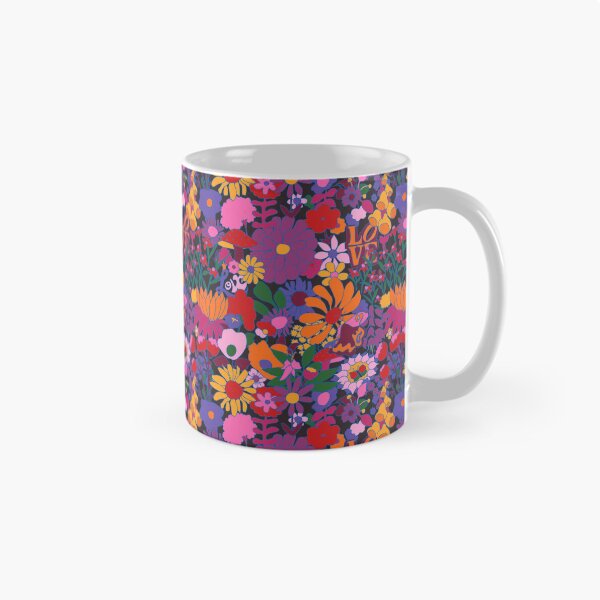Item preview, 60's Groovy Garden in Midnight designed and sold by YesterdayColl.