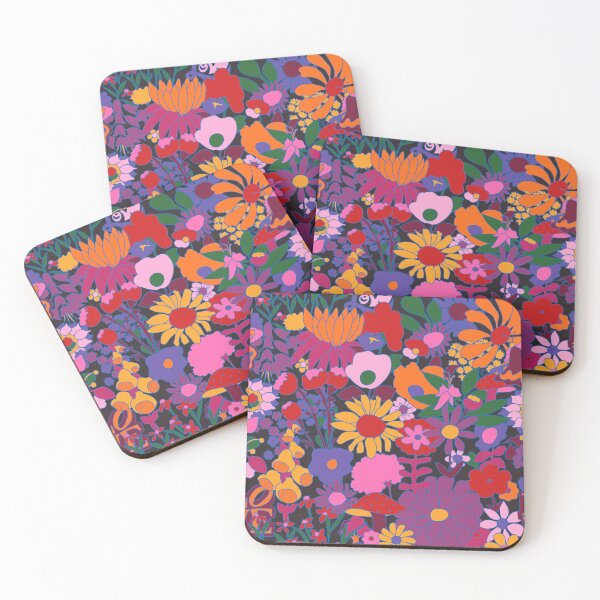Item preview, 60's Groovy Garden in Midnight designed and sold by YesterdayColl.