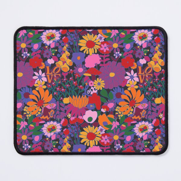 Item preview, 60's Groovy Garden in Midnight designed and sold by YesterdayColl.