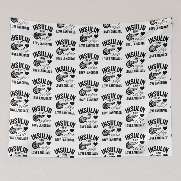 Item preview, Insulin Is My Love Language - Funny Endocrinologist Quote designed and sold by HappyDelights.