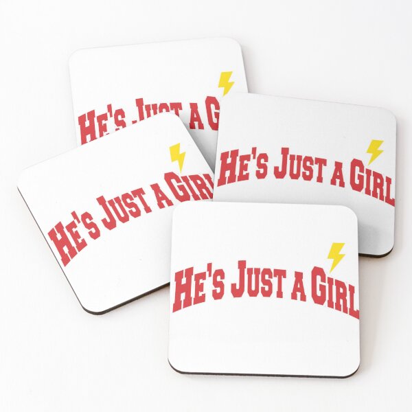 Item preview, He's Just a Girl Varsity Lettering designed and sold by The Vault Shop.