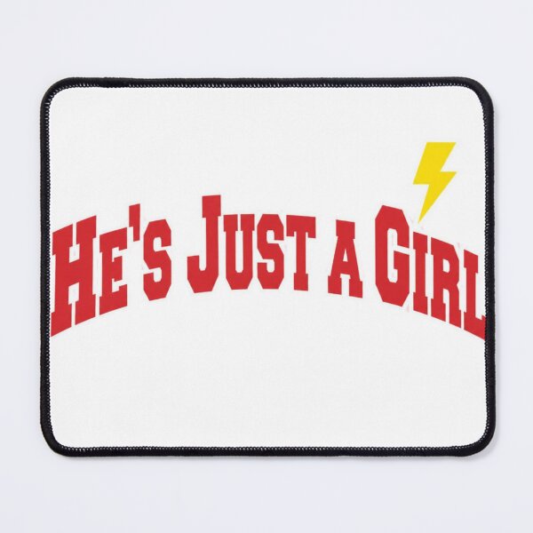 Item preview, He's Just a Girl Varsity Lettering designed and sold by The Vault Shop.