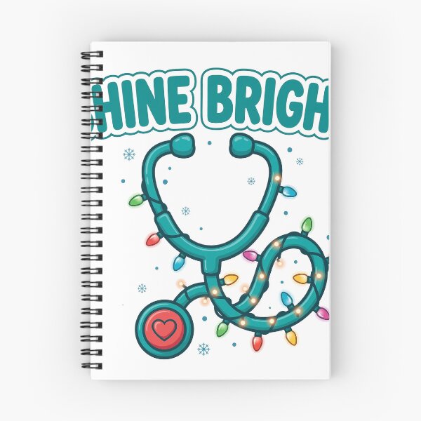 Item preview, Shine Bright Nurse Christmas Lights Stethoscope Funny Nurse Shirt designed and sold by dostielee.