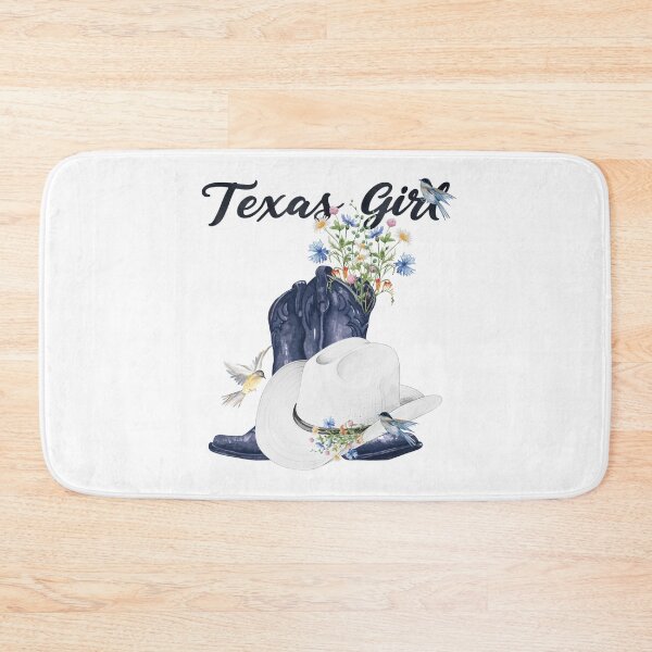 Item preview, Texas Girl with Cowboy Boots/Hat, Wildflowers & Birds designed and sold by JeweledDesigns.