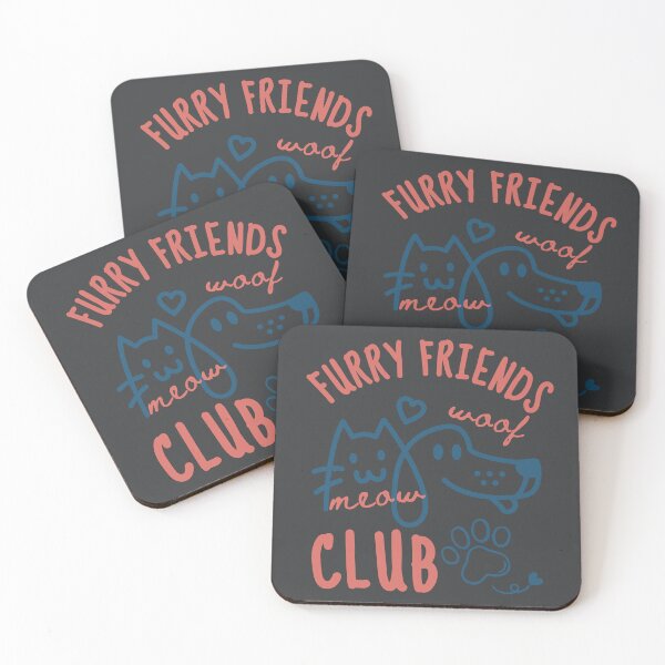 Item preview, Dog Cat Club Paw Print Woof Meow Pet Mom Dad Furry Friends Group  designed and sold by Forevermore.