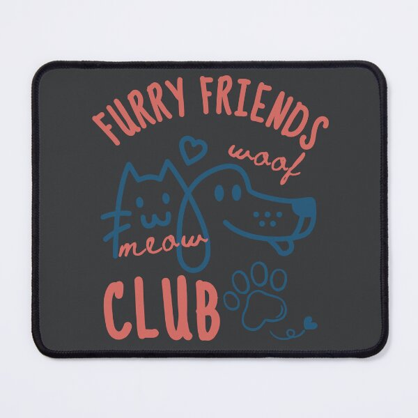 Item preview, Dog Cat Club Paw Print Woof Meow Pet Mom Dad Furry Friends Group designed and sold by Forevermore.