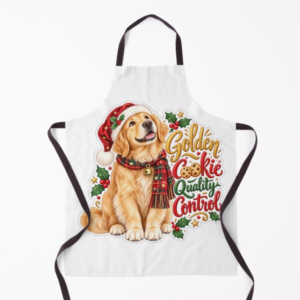 Item preview, Golden Cookie Quality Control Retriever Christmas designed and sold by badburropress.
