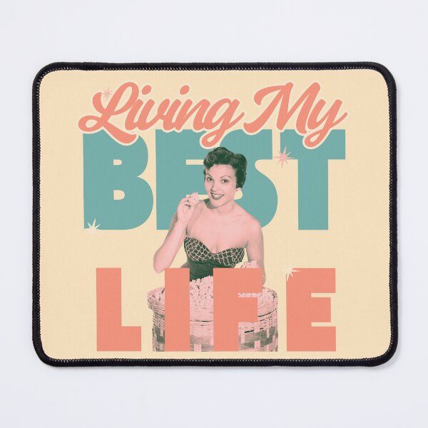Item preview, Living My Best Life Retro designed and sold by WaveyJane.