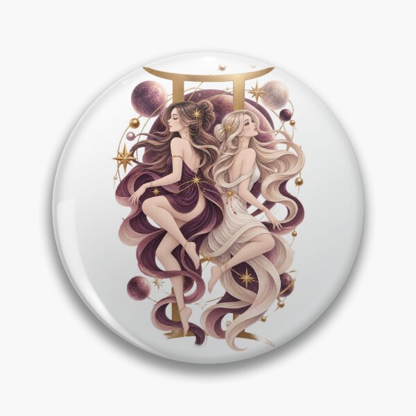 Item preview, Gemini Zodiac Twins Art designed and sold by tmoca.