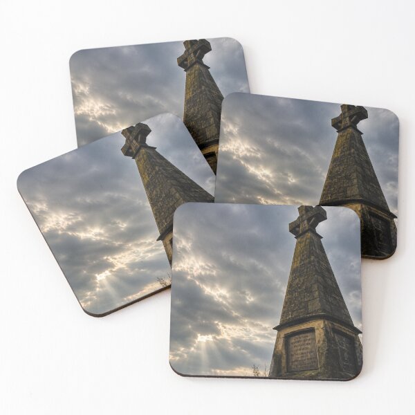Item preview, Remembrance at Pic Tor, Matlock's Historic War Memorial Against a Dramatic Sky designed and sold by Astute-Artio-Photography.