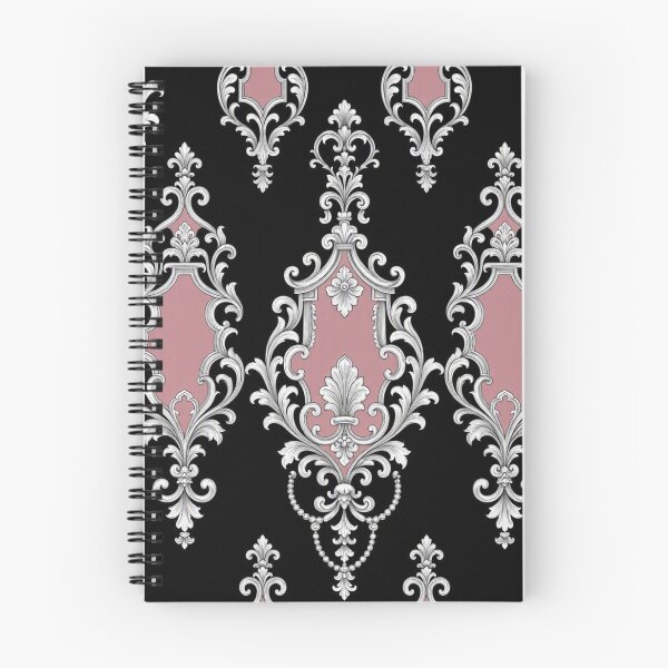 Item preview, Black, Matte Dusty Pink & Silver Baroque designed and sold by DesignsByPrnces.