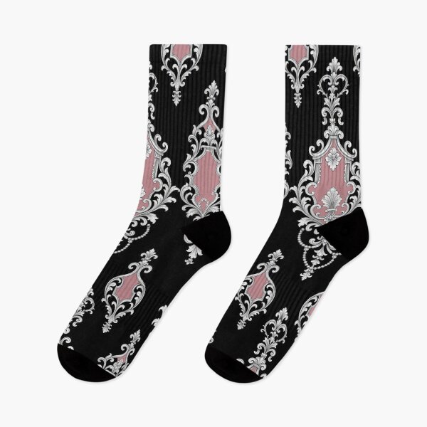 Item preview, Black, Matte Dusty Pink & Silver Baroque designed and sold by DesignsByPrnces.