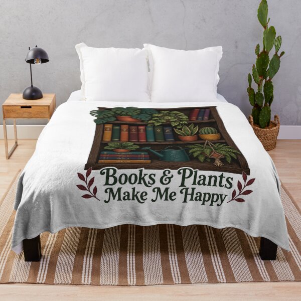 Item preview, Plants And Books Shirt, Cozy Bookshelf Botanical Tee designed and sold by MOSIDRIP™.