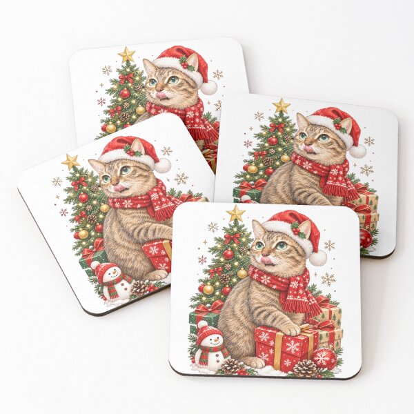 Item preview, Christmas cat snowman gift designed and sold by HappySmile123.