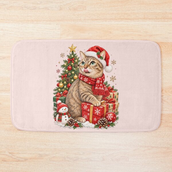 Item preview, Christmas cat snowman gift designed and sold by HappySmile123.