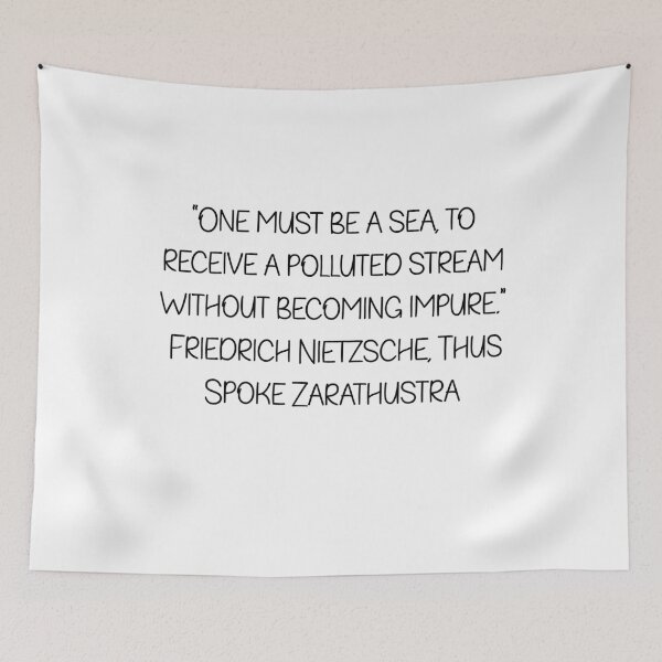 Item preview, One Must Be a Sea - Friedrich Nietzsche Quote designed and sold by 4ever-Undaunted.