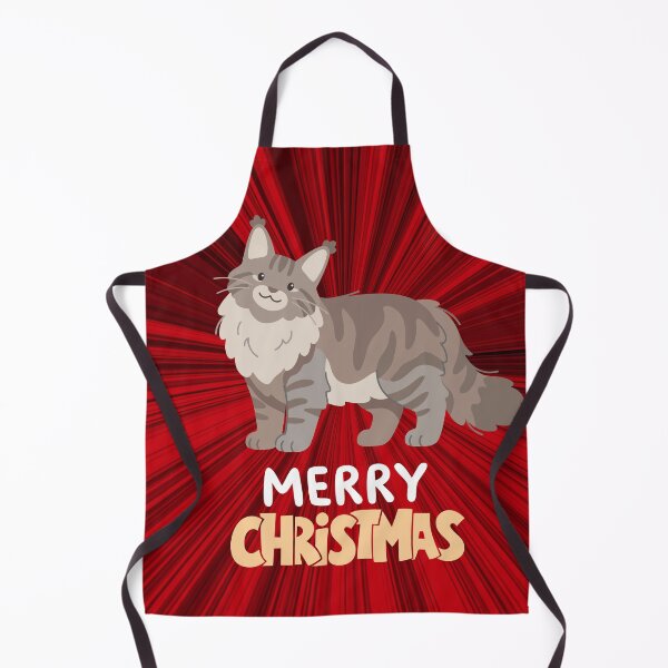 Item preview, Cute Maine Coon Cat Merry Christmas Holiday Art designed and sold by stormk10.