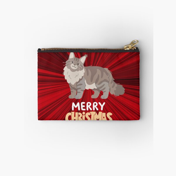 Item preview, Cute Maine Coon Cat Merry Christmas Holiday Art designed and sold by stormk10.