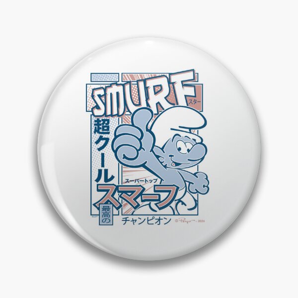 Item preview, The Smurfs Smurf Star Super Cool Vintage Manga Poster Essential  designed and sold by circliqueart.