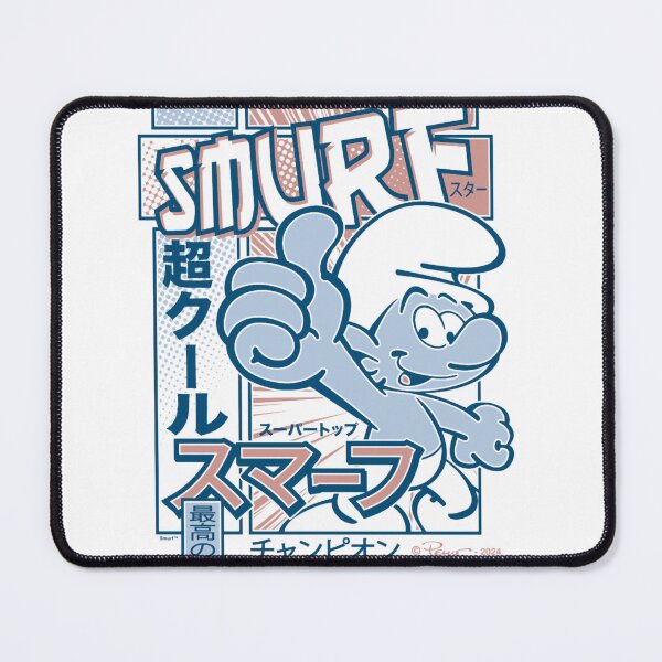 Item preview, The Smurfs Smurf Star Super Cool Vintage Manga Poster Essential designed and sold by circliqueart.