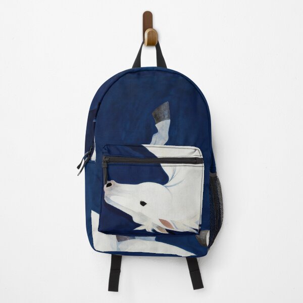 Item preview, White Horse Floating Deep Blue Surreal designed and sold by KAMOCHI Art.