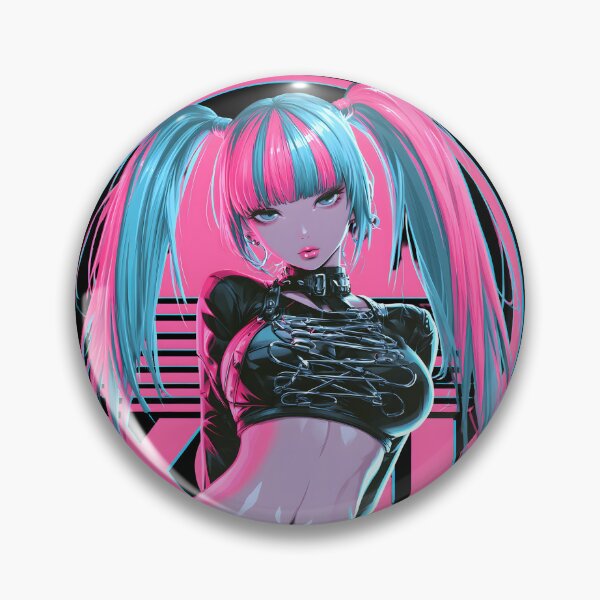 Item preview, Neon Cyberpunk Anime Girl designed and sold by NovaBlossomCo.