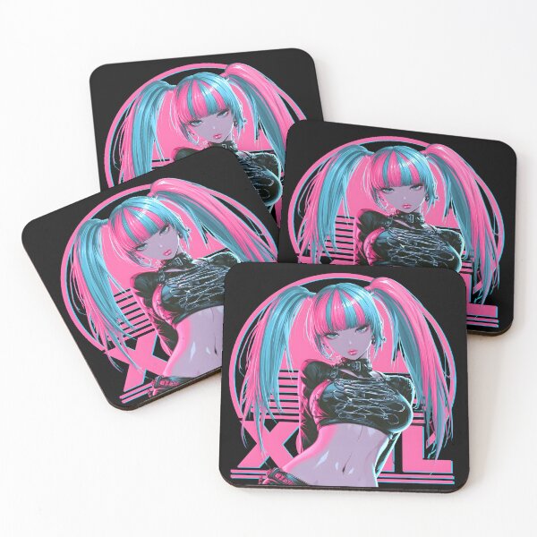 Item preview, Neon Cyberpunk Anime Girl designed and sold by NovaBlossomCo.