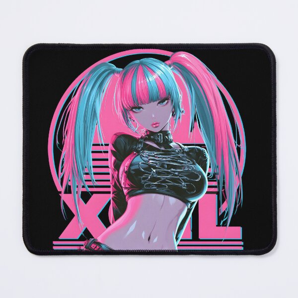 Item preview, Neon Cyberpunk Anime Girl designed and sold by NovaBlossomCo.